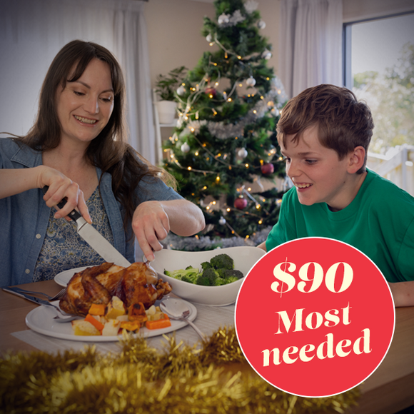 Christmas Kai - Most Needed - $90, $60 or $30 food parcel including seasonal treats.